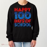 Happy 100 Days Of School Boy Girl Women's Sweatshirt thumb 0