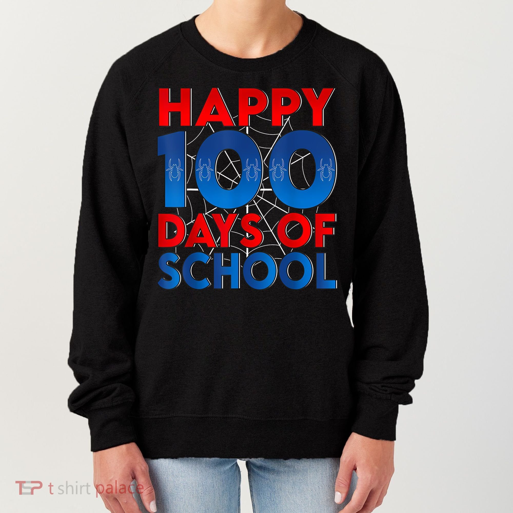 Happy 100 Days Of School Boy Girl Women's Sweatshirt