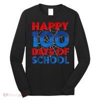 Happy 100 Days Of School Boy Girl Long Sleeve Shirt thumb 0