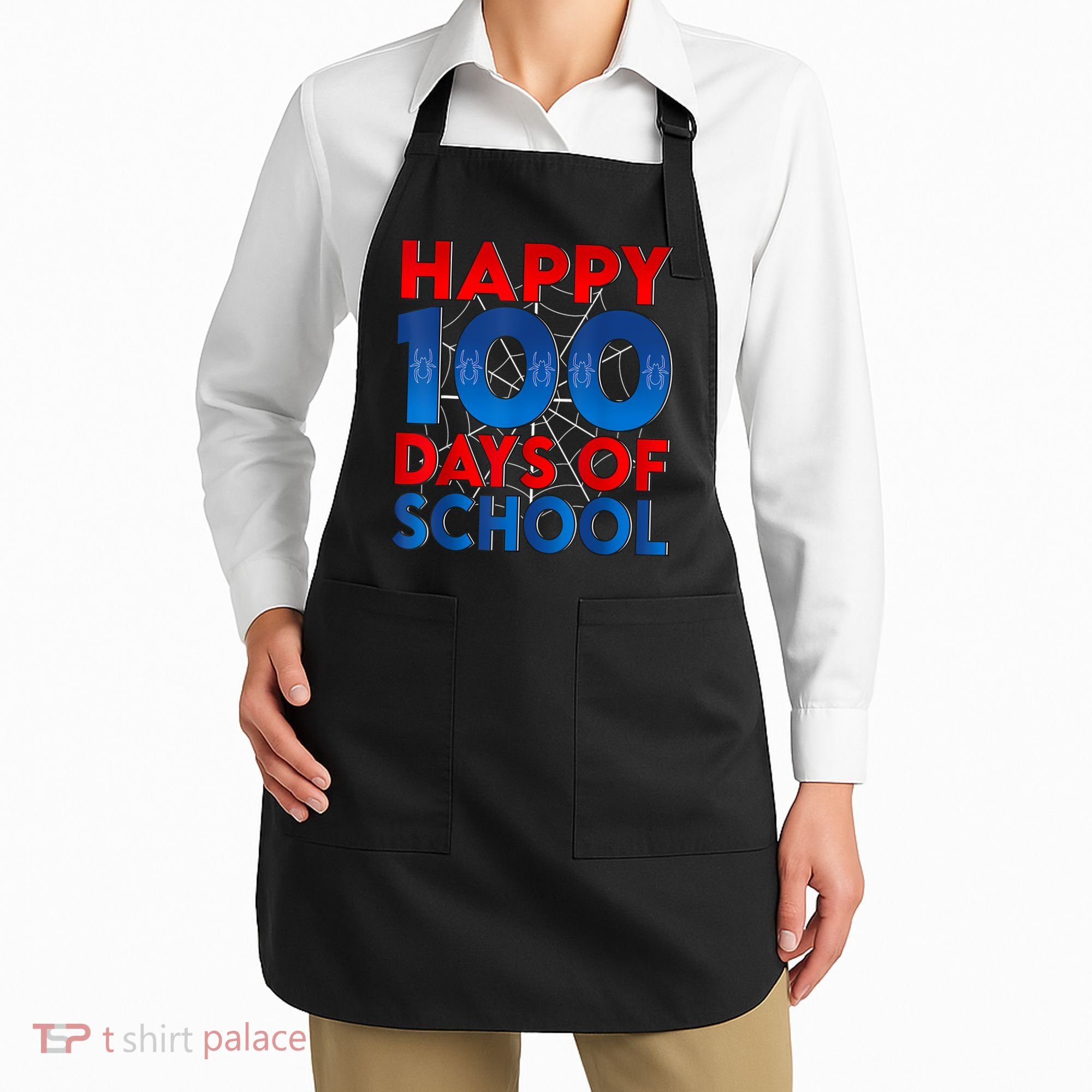 Happy 100 Days Of School Boy Girl Apron