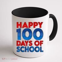 Happy 100 Days Of School Boy Girl Coffee Mug thumb 1
