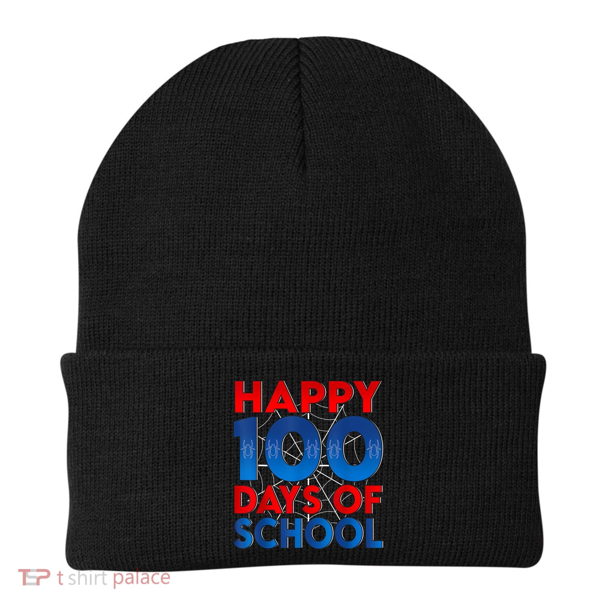 Happy 100 Days Of School Boy Girl Beanie