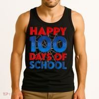 Happy 100 Days Of School Boy Girl Tank Top thumb 3