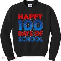 Happy 100 Days Of School Boy Girl Kids Sweatshirt thumb 0