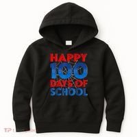 Happy 100 Days Of School Boy Girl Kids Hoodie thumb 0