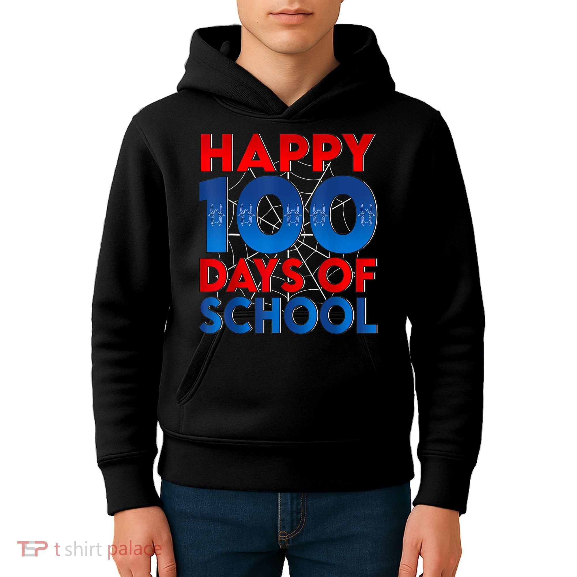 Happy 100 Days Of School Boy Girl Kids Hoodie