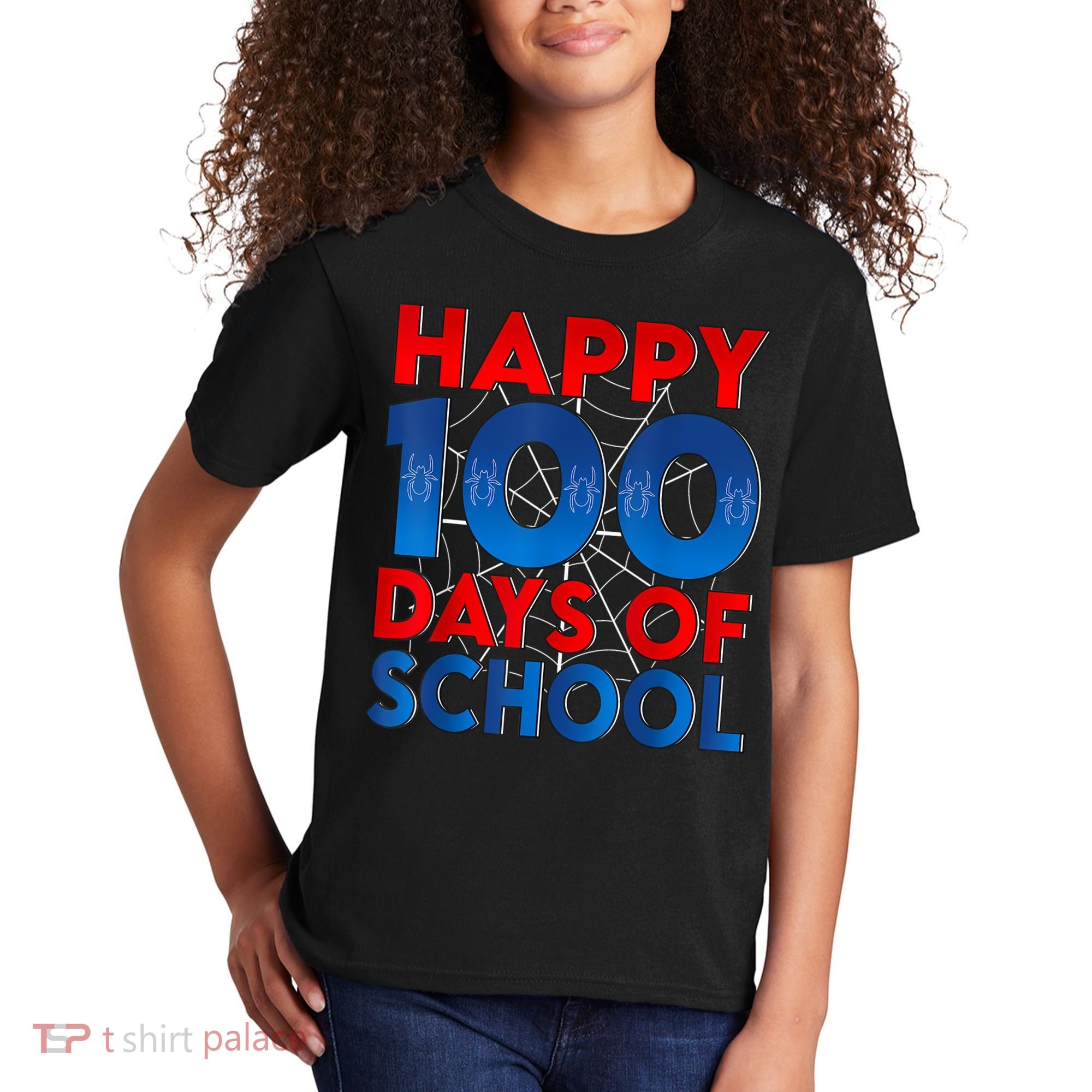 Happy 100 Days Of School Boy Girl Kids T-Shirt