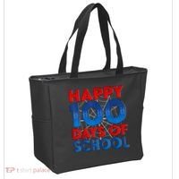Happy 100 Days Of School Boy Girl Tote Bag thumb 2