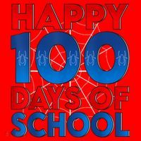 Happy 100 Days Of School Boy Girl Santa Hat thumb 1