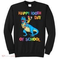 Happy 100th Day Of School Pencil Riding Dinosaur T Rex Funny Sweatshirt thumb 0