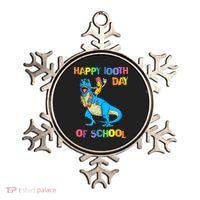 Happy 100th Day Of School Pencil Riding Dinosaur T Rex Funny Ornament thumb 0