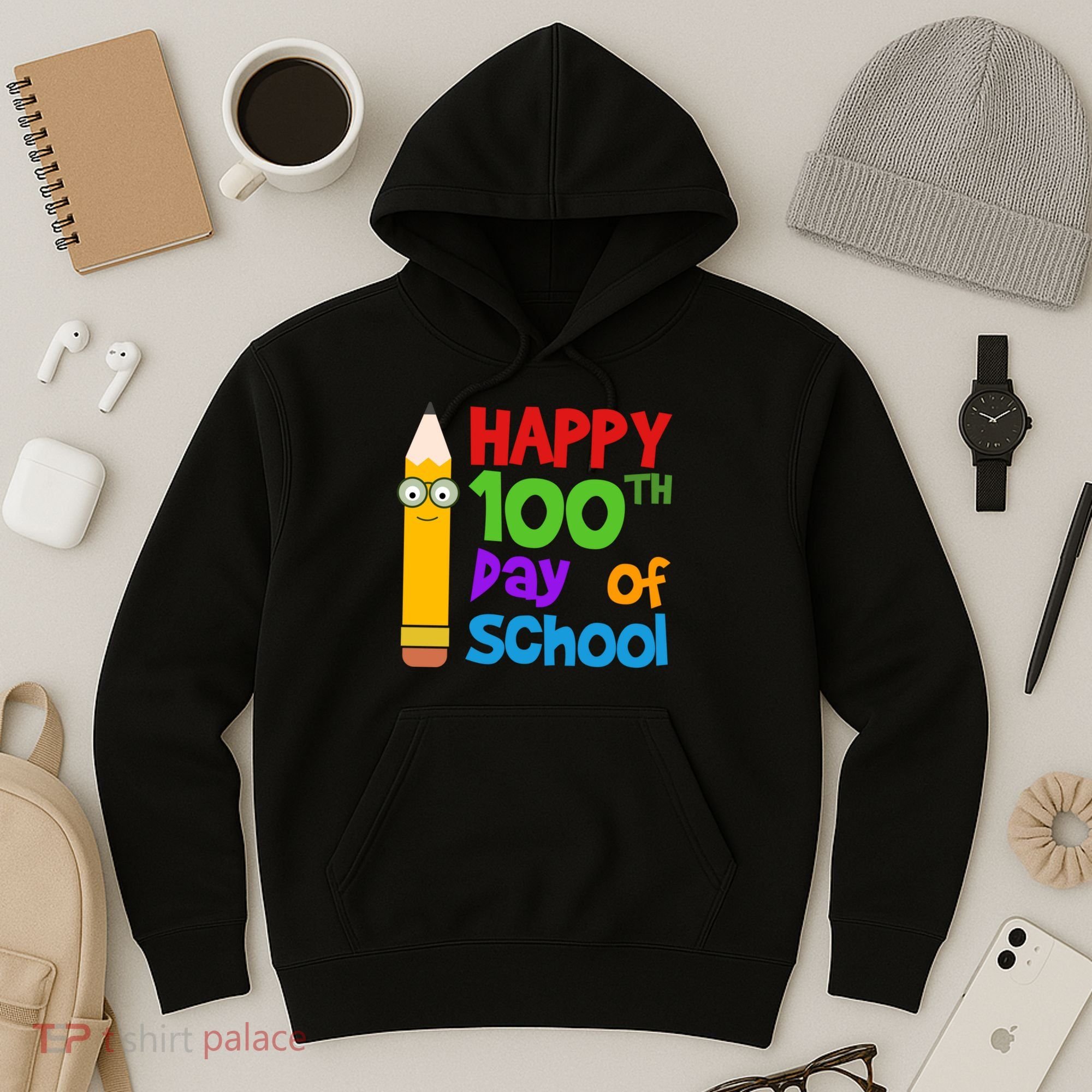 Happy 100th Day Of School Cute Hoodie