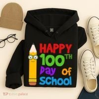 Happy 100th Day Of School Cute Hoodie thumb 4
