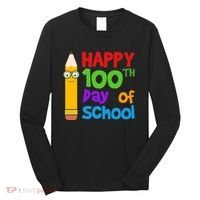 Happy 100th Day Of School Cute Long Sleeve Shirt thumb 0