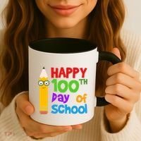 Happy 100th Day Of School Cute Coffee Mug thumb 3