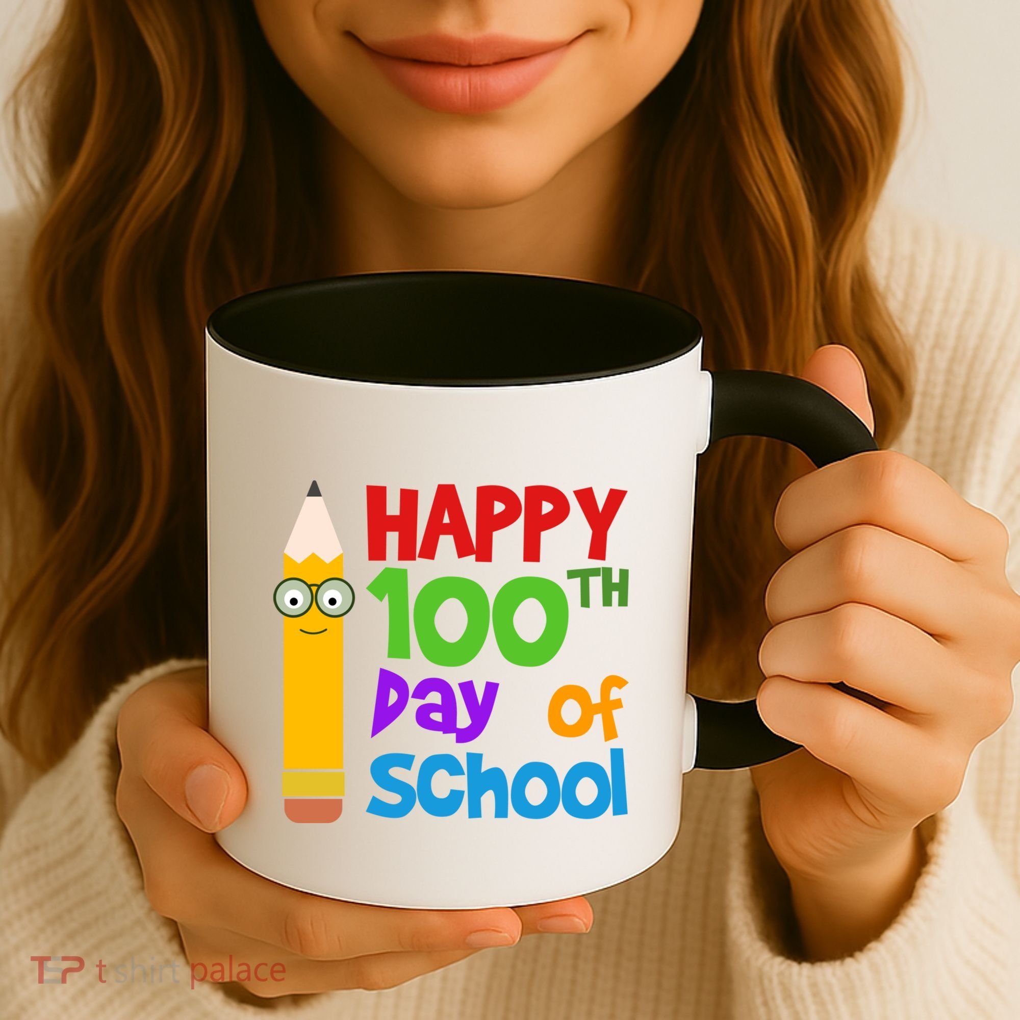 Happy 100th Day Of School Cute Coffee Mug