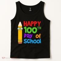 Happy 100th Day Of School Cute Tank Top thumb 2