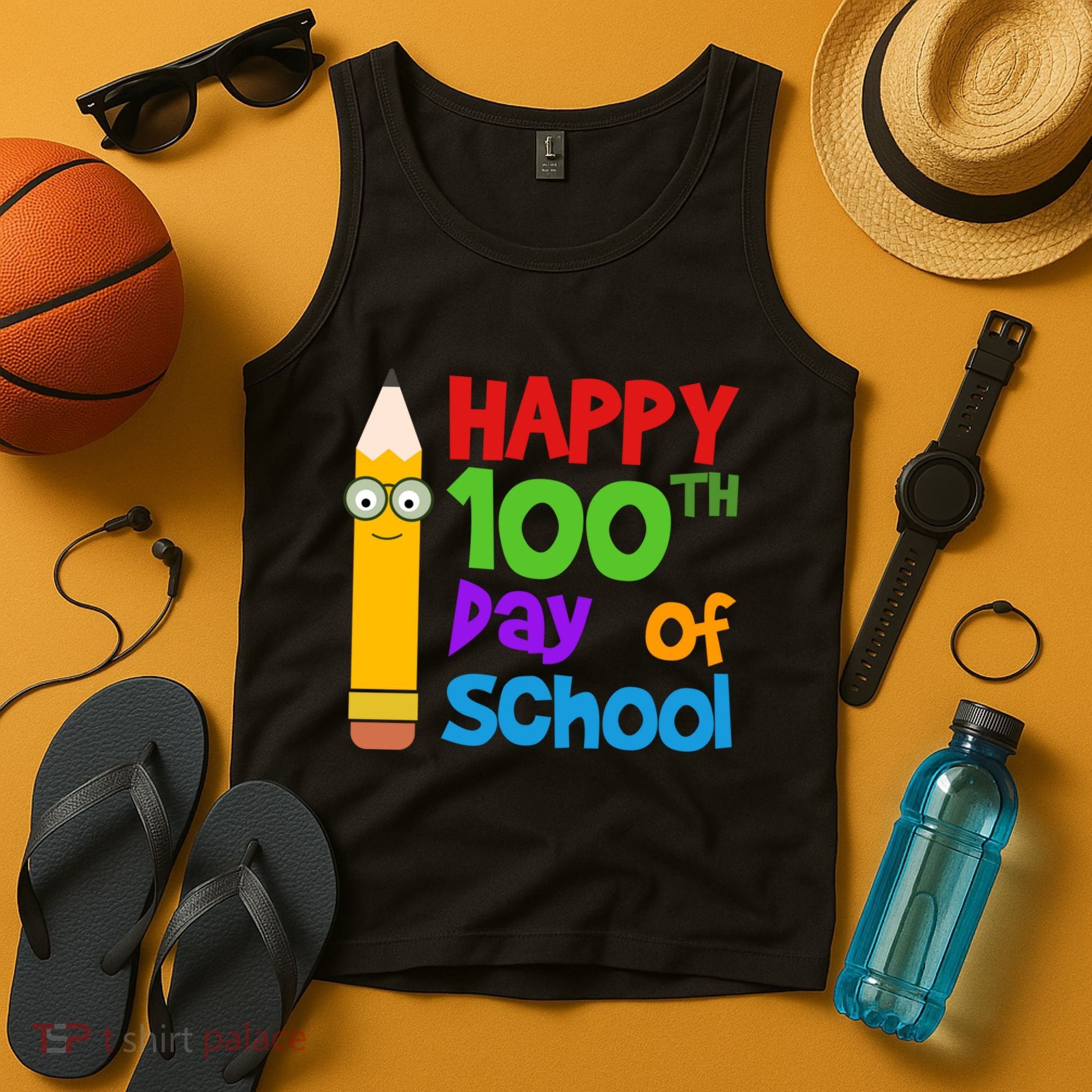 Happy 100th Day Of School Cute Tank Top