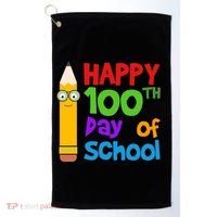 Happy 100th Day Of School Cute Golf Towel thumb 0