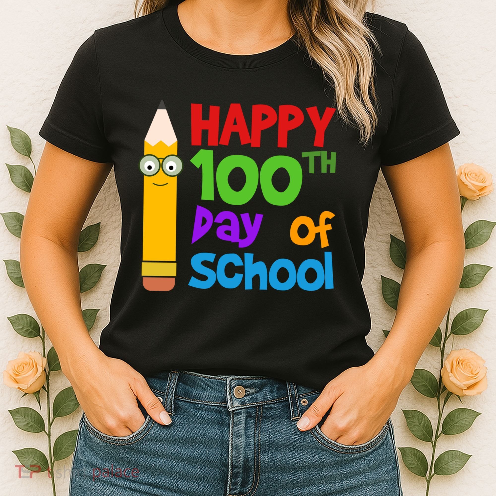 Happy 100th Day Of School Cute Women's T-Shirt