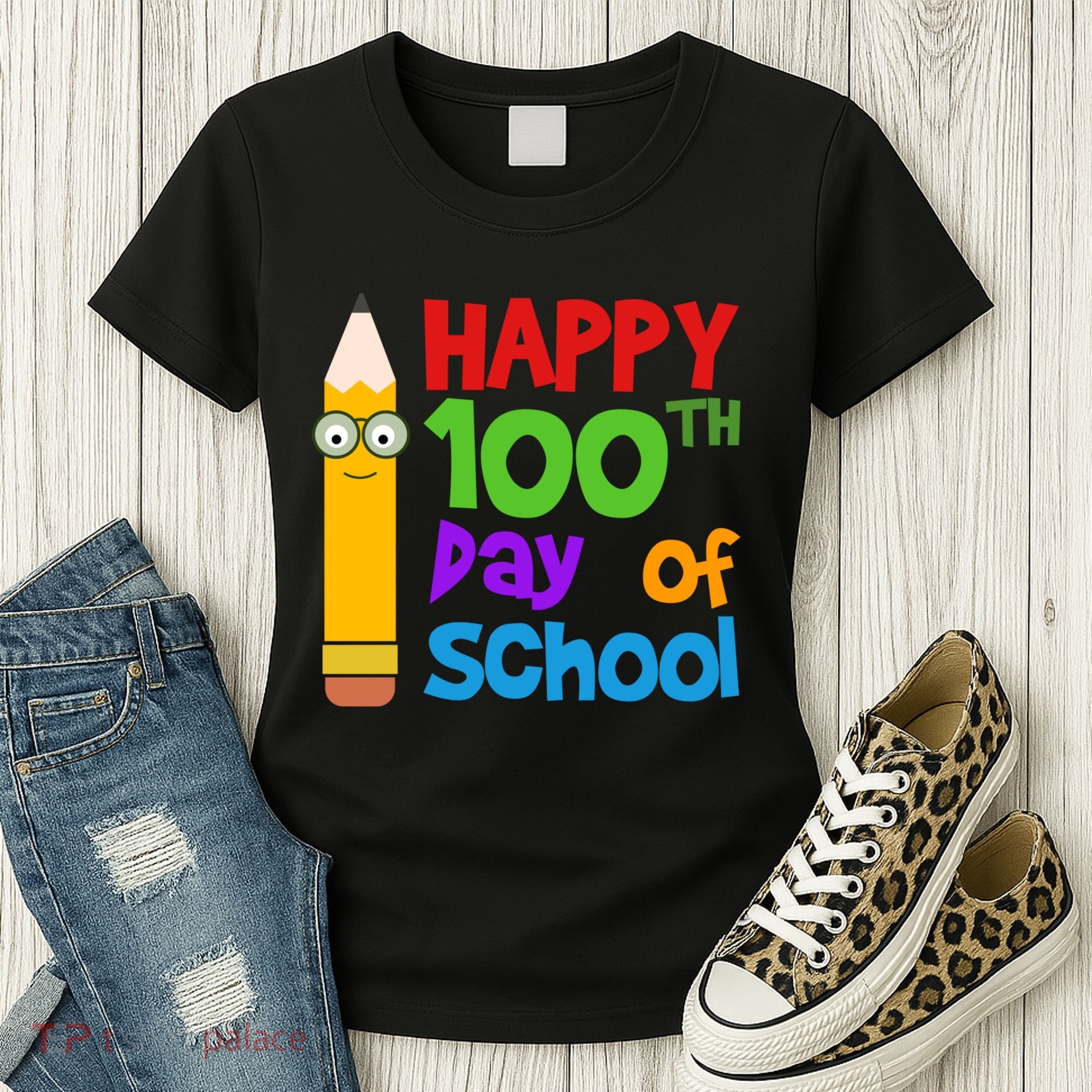 Happy 100th Day Of School Cute Women's T-Shirt