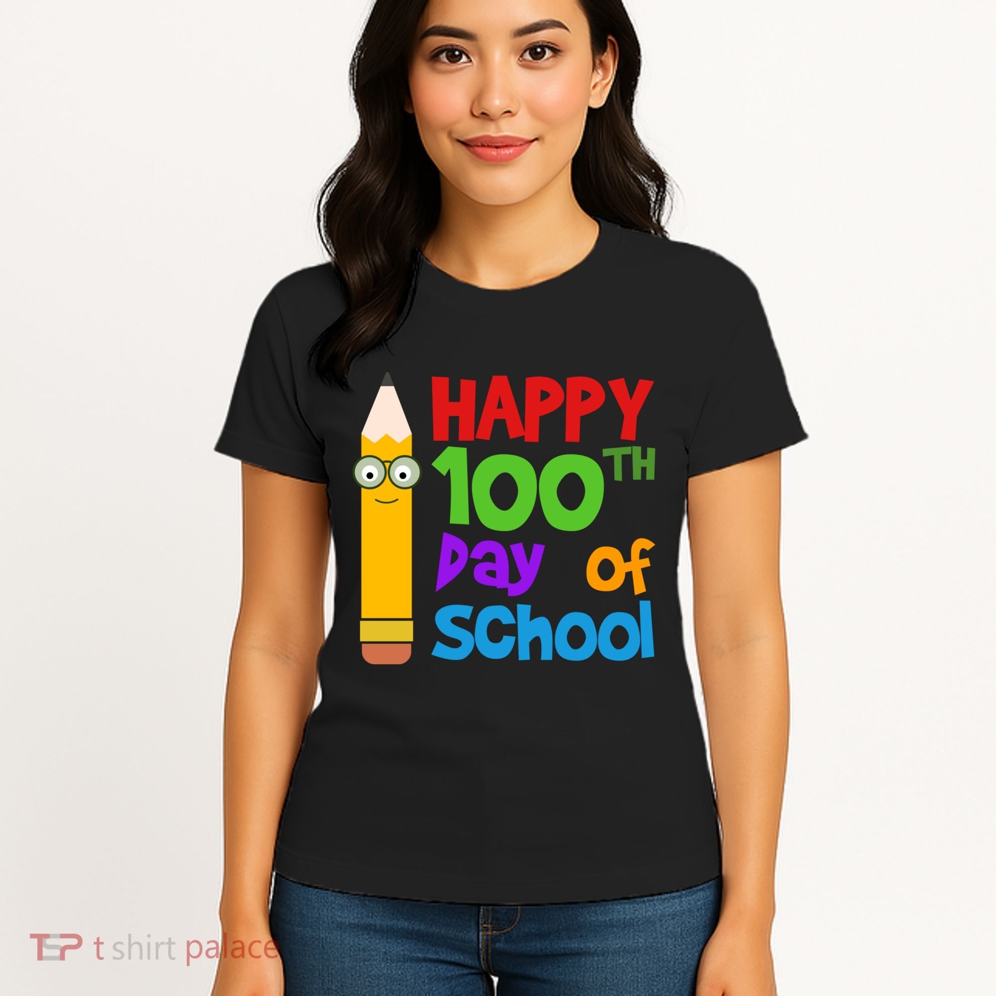 Happy 100th Day Of School Cute Women's T-Shirt