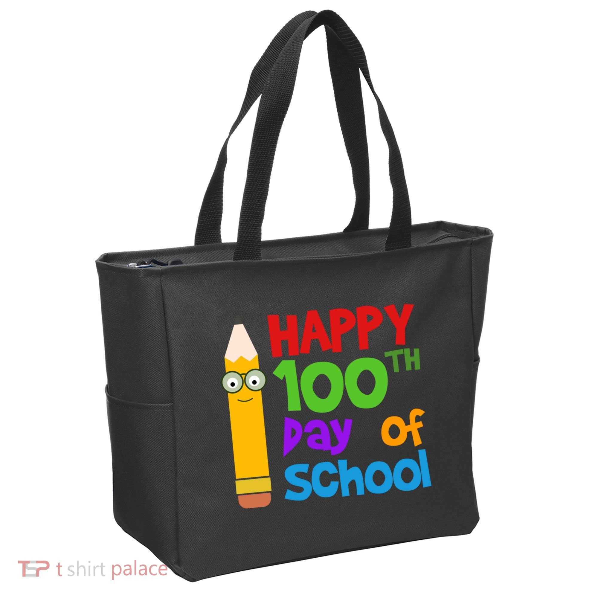 Happy 100th Day Of School Cute Tote Bag