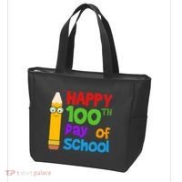 Happy 100th Day Of School Cute Tote Bag thumb 3