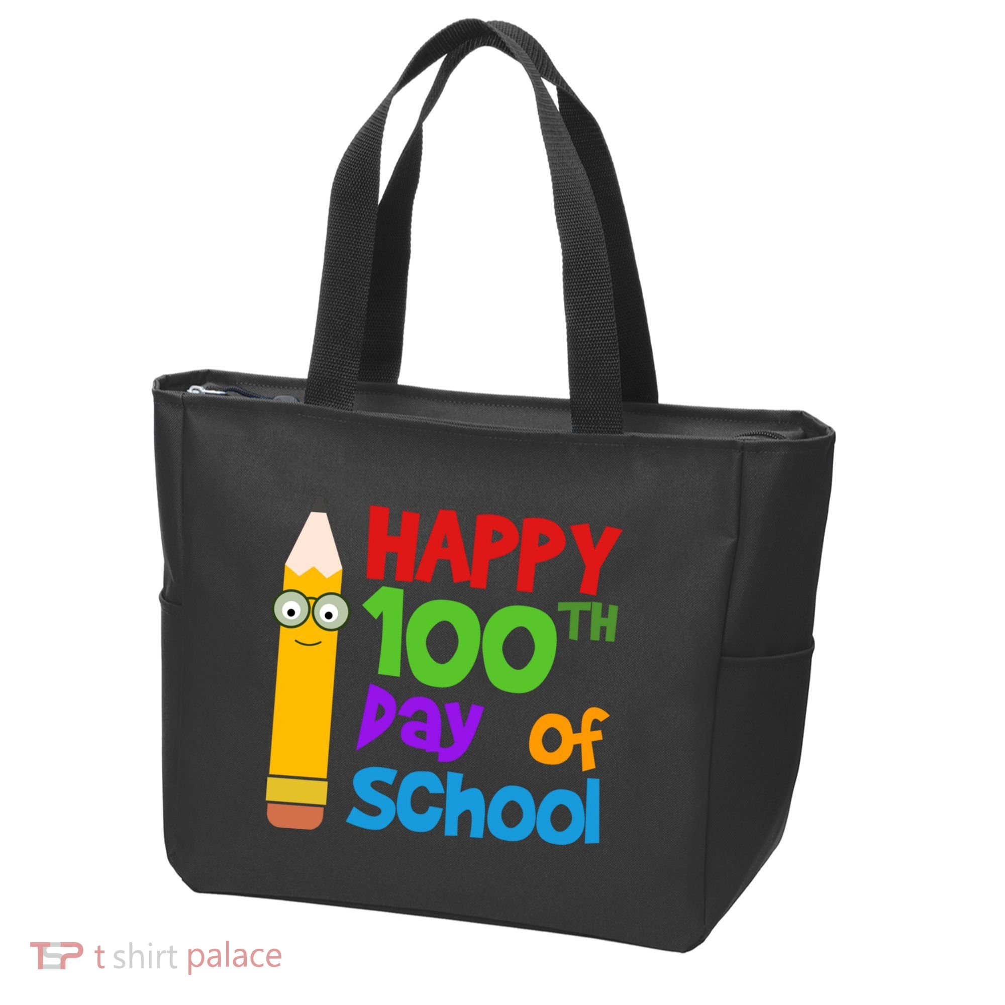 Happy 100th Day Of School Cute Tote Bag
