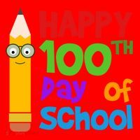 Happy 100th Day Of School Cute Santa Hat thumb 1