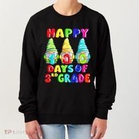 Happy 100th Day Of School Third 3rd Grade Gnome Teacher Cool Gift Women's Sweatshirt thumb 0