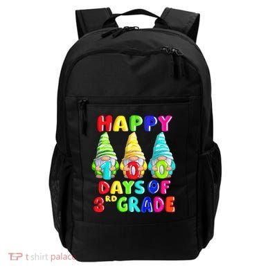 Happy 100th Day Of School Third 3rd Grade Gnome Teacher Cool Gift Backpack