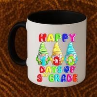 Happy 100th Day Of School Third 3rd Grade Gnome Teacher Cool Gift Coffee Mug thumb 2