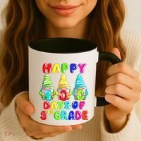 Happy 100th Day Of School Third 3rd Grade Gnome Teacher Cool Gift Coffee Mug thumb 3