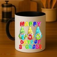 Happy 100th Day Of School Third 3rd Grade Gnome Teacher Cool Gift Coffee Mug thumb 4
