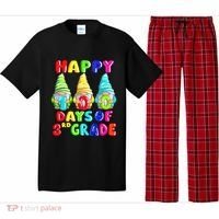 Happy 100th Day Of School Third 3rd Grade Gnome Teacher Cool Gift Pajama Set thumb 0