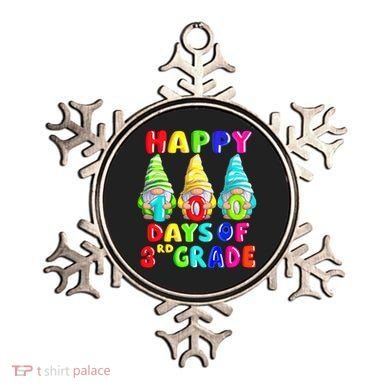 Happy 100th Day Of School Third 3rd Grade Gnome Teacher Cool Gift Ornament