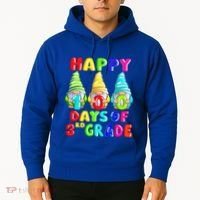 Happy 100th Day Of School Third 3rd Grade Gnome Teacher Cool Gift Hoodie thumb 2