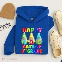 Happy 100th Day Of School Third 3rd Grade Gnome Teacher Cool Gift Hoodie thumb 4