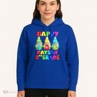 Happy 100th Day Of School Third 3rd Grade Gnome Teacher Cool Gift Hoodie thumb 5