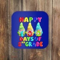 Happy 100th Day Of School Third 3rd Grade Gnome Teacher Cool Gift Coaster thumb 0
