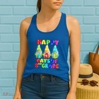 Happy 100th Day Of School Third 3rd Grade Gnome Teacher Cool Gift Women's Tank Top thumb 2