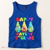 Happy 100th Day Of School Third 3rd Grade Gnome Teacher Cool Gift Tank Top thumb 2