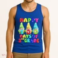 Happy 100th Day Of School Third 3rd Grade Gnome Teacher Cool Gift Tank Top thumb 3