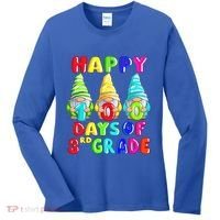 Happy 100th Day Of School Third 3rd Grade Gnome Teacher Cool Gift Women's Long Sleeve Shirt thumb 0