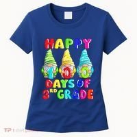 Happy 100th Day Of School Third 3rd Grade Gnome Teacher Cool Gift Women's T-Shirt thumb 0