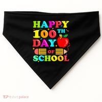 Happy 100th Days Of School Celebration USA-Made Doggie Bandana thumb 0