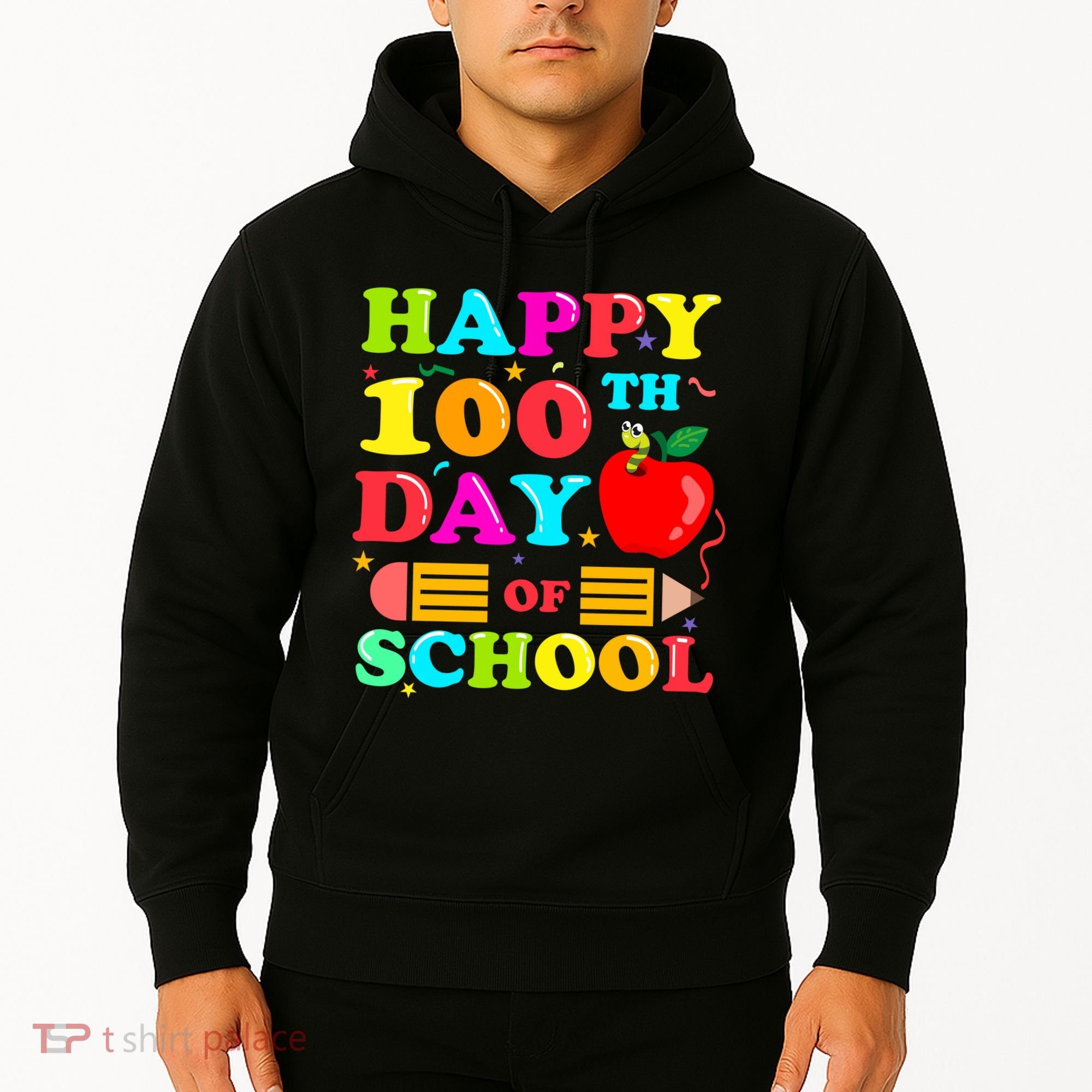 Happy 100th Days Of School Celebration Hoodie