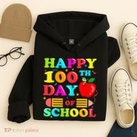 Happy 100th Days Of School Celebration Hoodie thumb 4