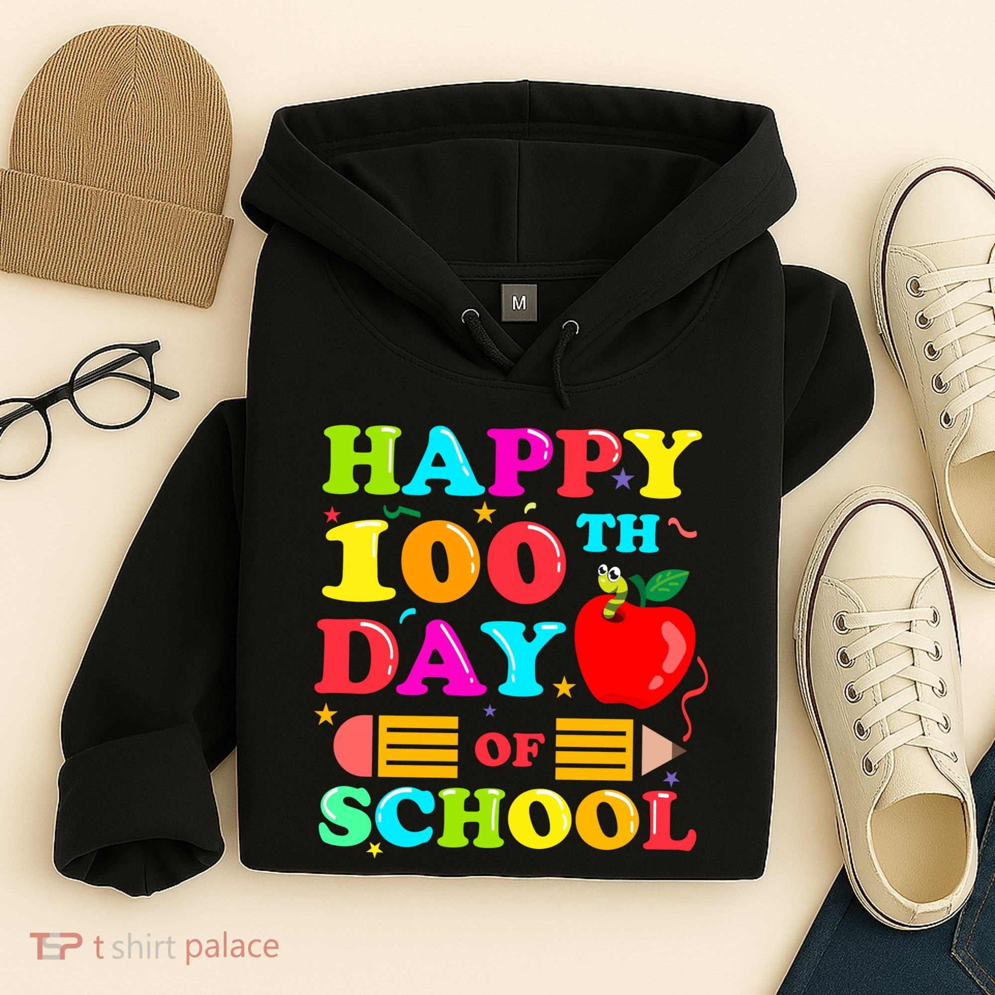 Happy 100th Days Of School Celebration Hoodie